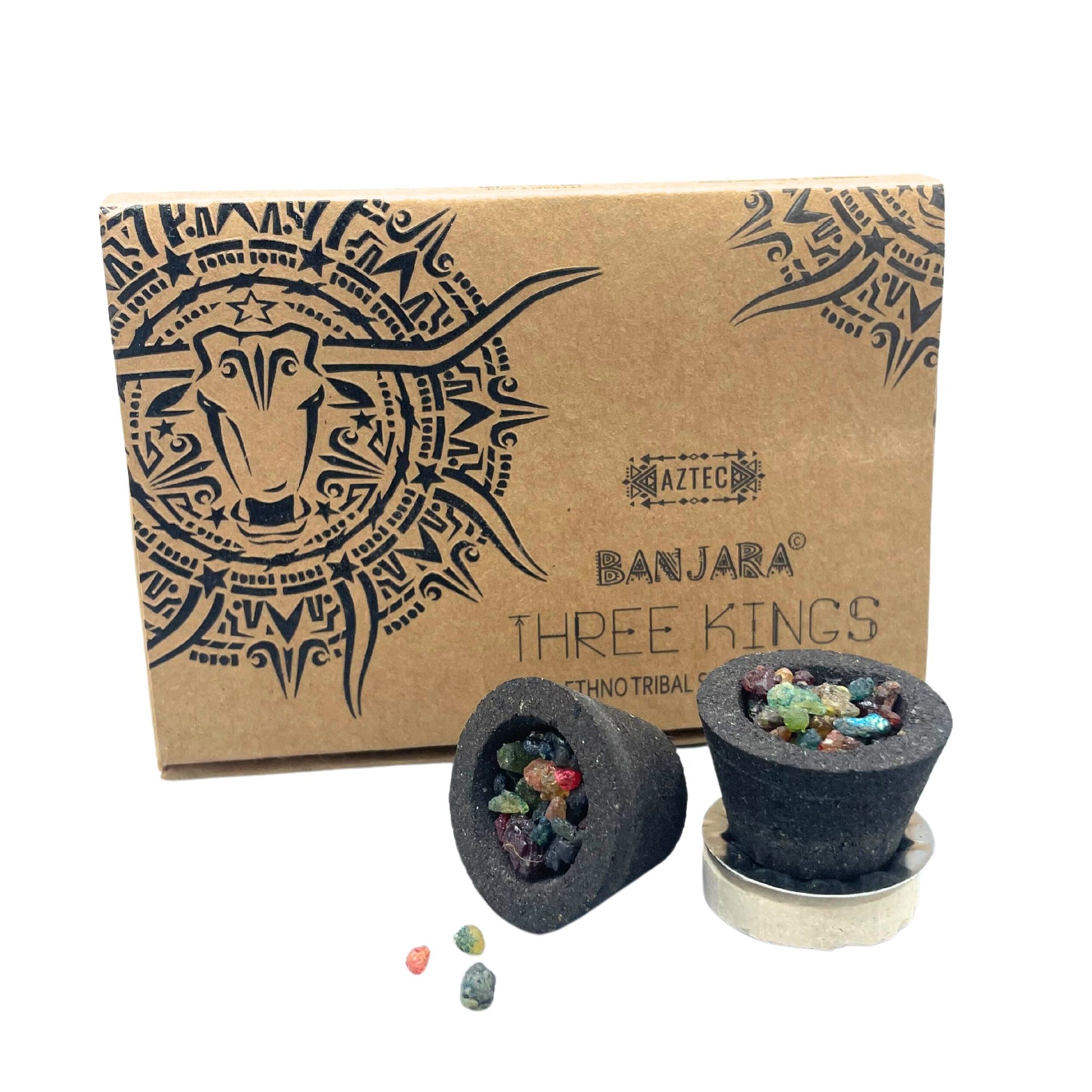 Banjara Ethno Tribal Smudge & Resin Cups - Three Kings