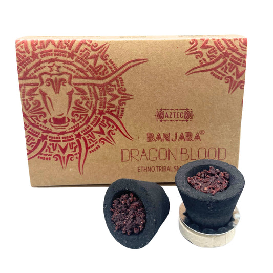 Banjara Ethno Tribal Smudge & Resin Cups - Dragons Blood - Cosmic Serenity Shop