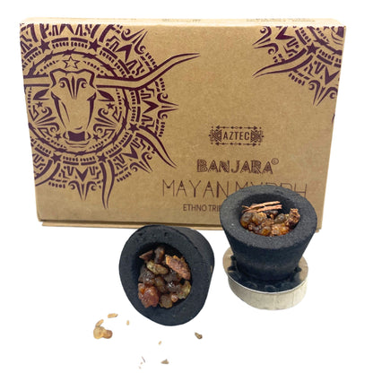 Banjara Ethno Tribal Smudge & Resin Cups - Mayan Myyrh