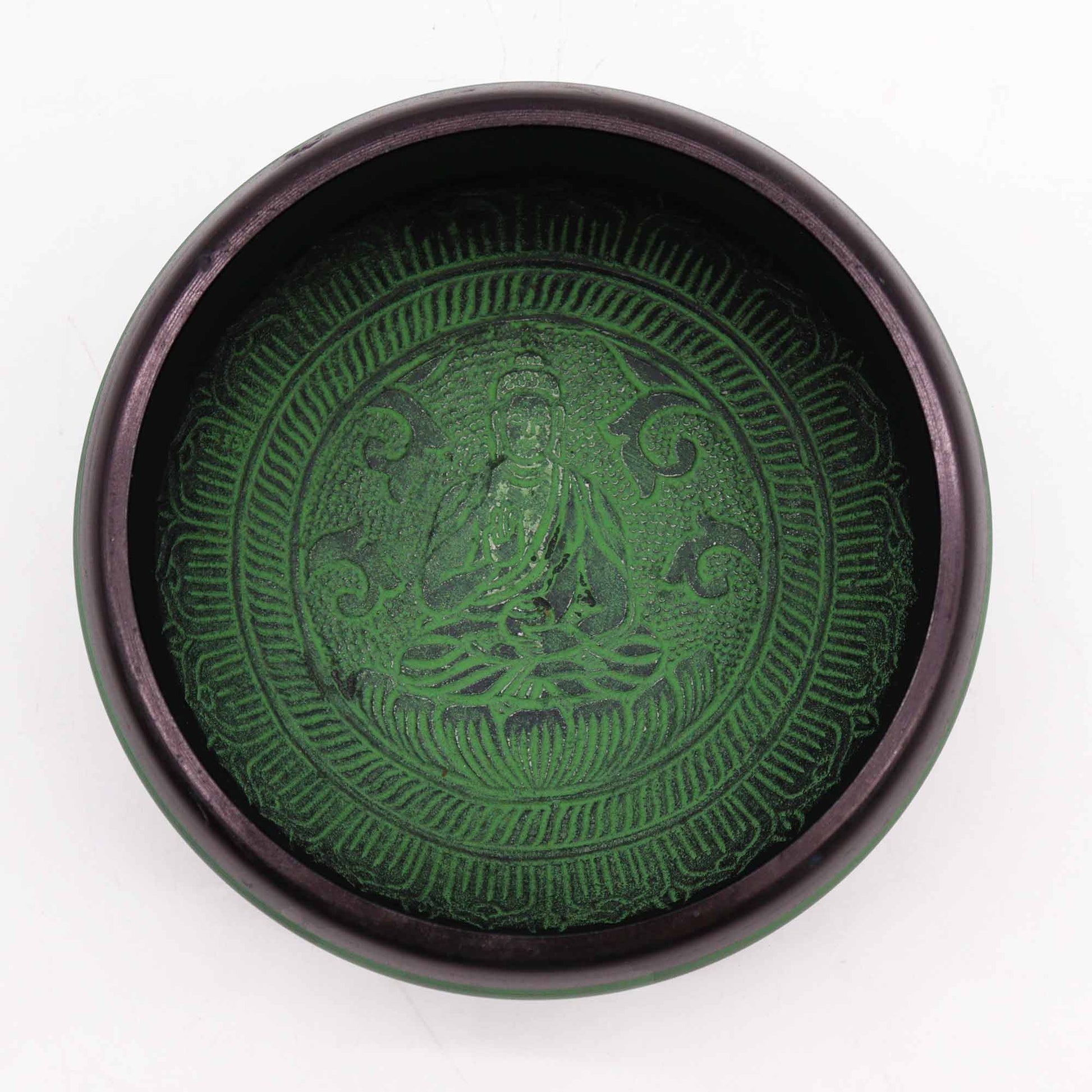 Earth Powder Singing Bowl - Mandala Buddha - 16cm