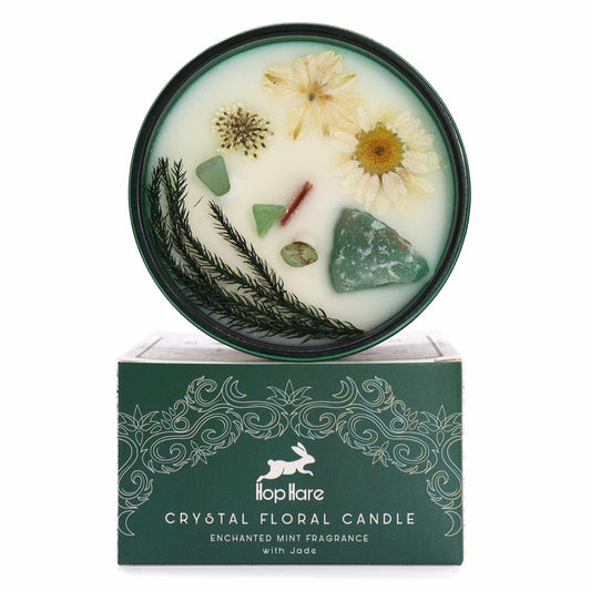 Hop Hare Crystal Magic Flower Candle - The Magician - Cosmic Serenity Shop