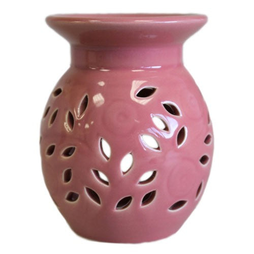 Floral Ceramic Essential Oil Burner - Rose
