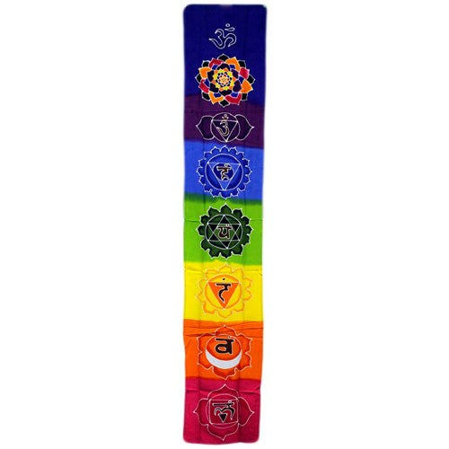 Batik Chakra Drop Banner - Rainbow