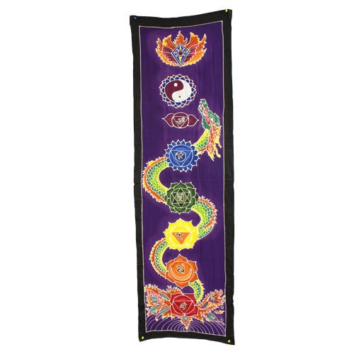 Batik Chakra Drop Banner - Dragon - Cosmic Serenity Shop