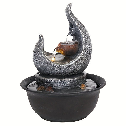 Tabletop Water Fountain With Natural Rocks - Cosmic Serenity Shop