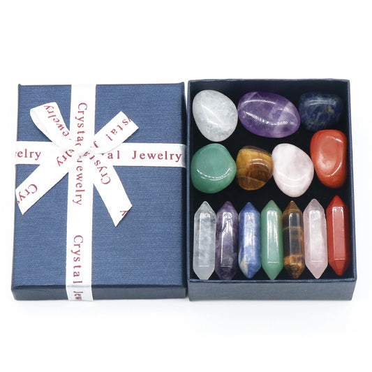 7 Healing Crystals and Healing Stones, Gemstones and Crystals Gift Box Set