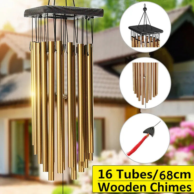27 Inch Outdoor Wind Chimes, Cosmic Serenity Shop