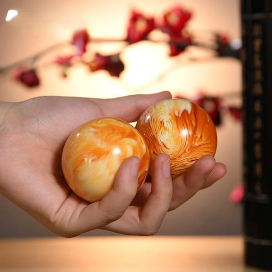 Amber Beeswax Sphere Massage Ball - Cosmic Serenity Shop