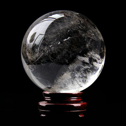 Natural Clear Quartz Crystal Sphere - Cosmic Serenity Shop