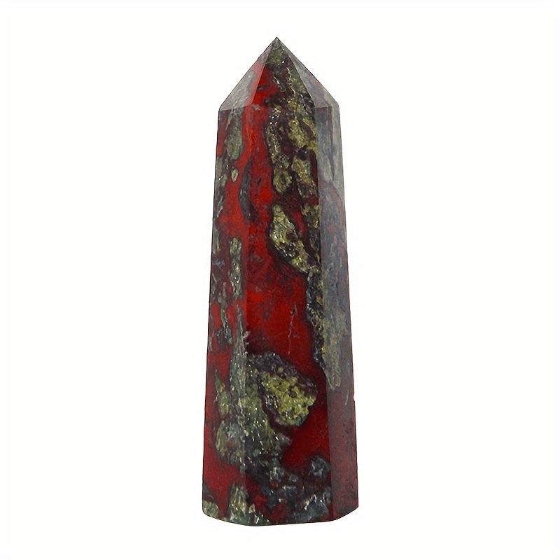 Natural Dragon Blood Stone Quartz Crystal Tower - Cosmic Serenity Shop