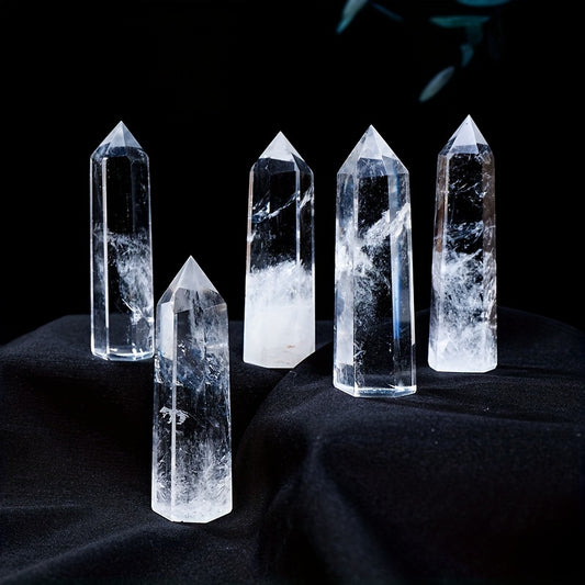 Pure Natural Quartz Crystal Tower - CosmicSerenityShop