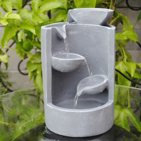 Grey Mini Tabletop Water Fountain, Cosmic Serenity Shop