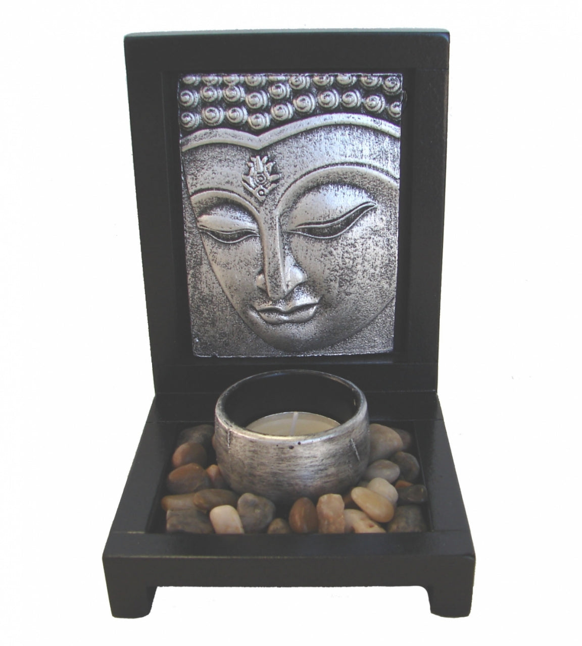 Small Desktop Zen Garden with Buddha Image - Cosmic Serenity Shop