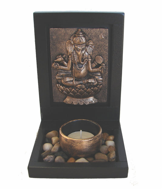 Small Desktop Zen Garden with Ganesh - Cosmic Serenity Shop