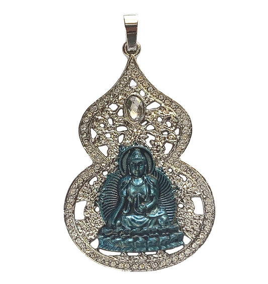 Blue Medicine Buddha Wu Lou Pendant - Cosmic Serenity Shop