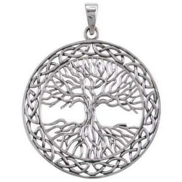 925 Silver Celtic Infinity Knots and Tree of Life Pendant - Cosmic Serenity Shop