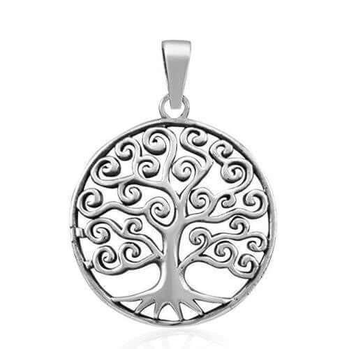 925 Sterling Silver Tree of Life Filigree Style Pendant - Cosmic Serenity Shop